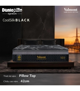 Nệm lò xo Dunlopillo CoolSilk BLACK Valmont